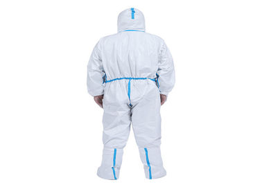 Ανθεκτικό μίας χρήσης προστατευτικό κοστούμι φορητά 2/3 στρώματα σκόνης εύκολα να φορέσουν