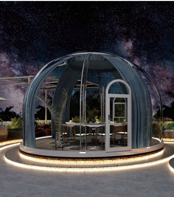 γεωδεσικό χρώμα σκηνών Glamping θόλων φυσαλίδων PC 5m διαφανές πλήρως